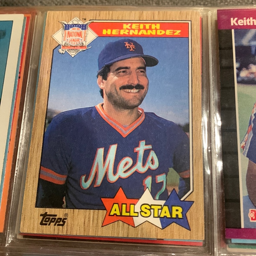 Keith Hernandez 1987 Topps All Star Card #595